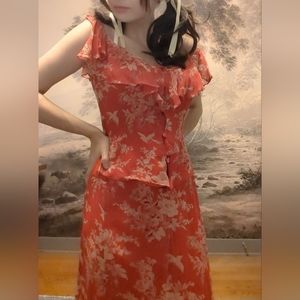 Vintage 90s Betsey Johnson blouse and skirt set size 4